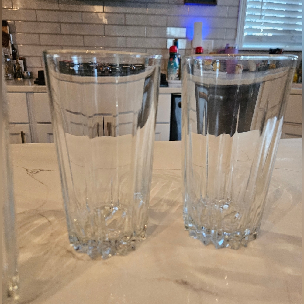 Arcoroc Hussard Clear Cooler Crystal Glasses Set Of 4 - Picture 3 of 6